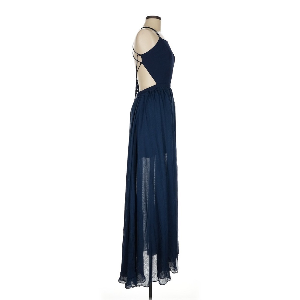 Fame & Partners Navy Blue Maxi Dress - Picture 3 of 6
